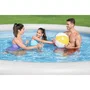 Bestway Piscine Gonflable Adulte Ratan 457x84 cm Gris avec Épurateur