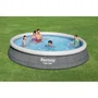 Bestway Piscine Gonflable Adulte Ratan 457x84 cm Gris avec Épurateur