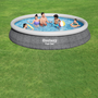 Bestway Piscine Gonflable Adulte Rond Ratan avec Filtre 475x84 cm Jardin 57313