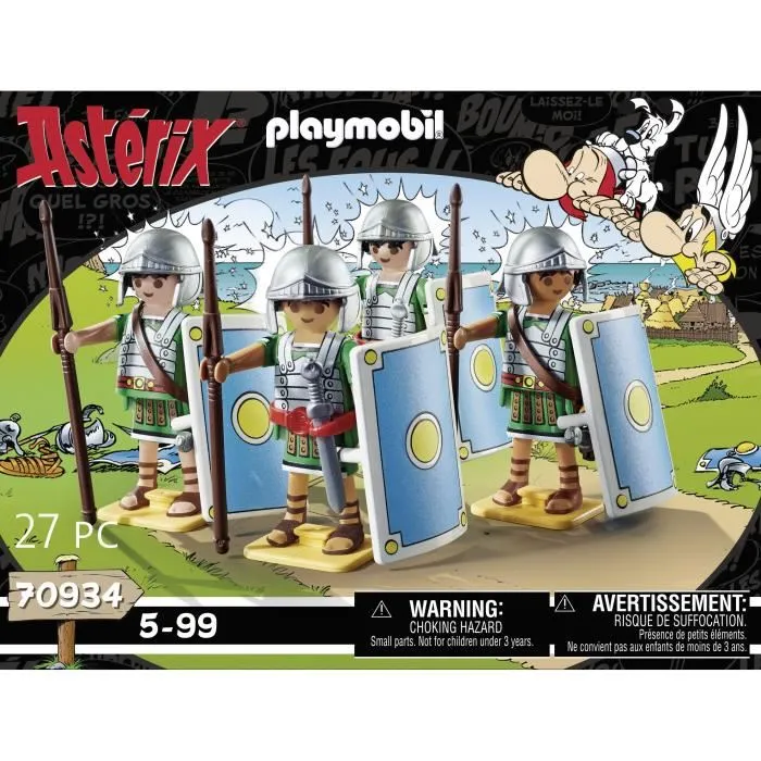 Playmobil 70934 - Figurine Astérix - Les Légionnaires Romains - 27 Pièces - Jouet de Construction à Partir de 5 Ans Playmobil 70934 - Figurine Astérix - Les Légionnaires Romains - 27 Pièces - Jouet de Construction à Partir de 5 Ans