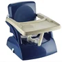 THERMOBABY YEEHOP - Rehausseur de chaise pour enfant 2 en 1 avec harnais 3 points, tablette amovible et sangles d'attache - Bleu océan