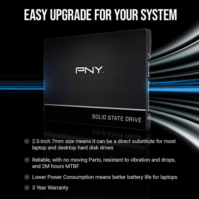 Disque dur PNY CS900 1 TB SSD