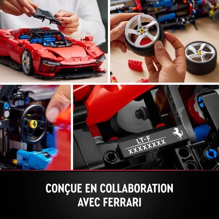 Lego Technic Ferrari Daytona SP3 42143, Maquette à Construire pour Adultes, 3778 Pièces, Voiture Modélisme