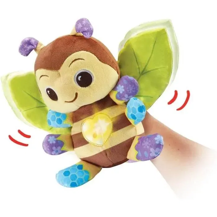 Vtech Baby - Maëlle, mon Abeille des Découvertes - Peluche musicale pour bébé à partir de 3 mois - Fabriquée à partir de bouteilles en plastique recyclées