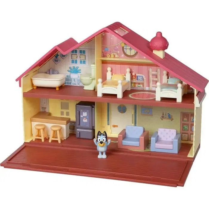 Moose Toys Bluey - La Maison de Bluey, Maison de Jeu avec Figurine et Mobilier Détachable, Univers Miniature Moose Toys Bluey - La Maison de Bluey, Maison de Jeu avec Figurine et Mobilier Détachable, Univers Miniature