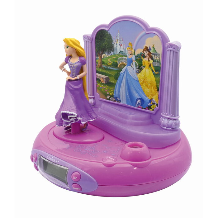 Lexibook Disney Princesses Raiponce Réveil Projecteur Rose