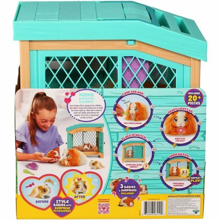 Moose Toys Mama Surprise Little Live Pets - Cochon d'Inde en peluche interactive avec clapier Moose Toys Mama Surprise Little Live Pets - Cochon d'Inde en peluche interactive avec clapier