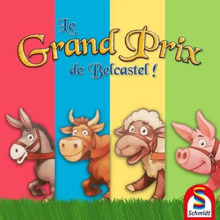 Schmidt Spiele Jeu de Société - Le Grand Prix de Belcastel - Course Effrénée de Voitures