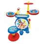 Lexibook PAW Patrol Batterie électronique complète 3-en-1 enfant lumineuse avec clavier, cymbales, tabouret et micro pour jouer et chanter