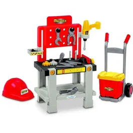 Ecoiffier - Super Pack Mécanics - Panoplie de bricolage pour enfant à partir de 18 mois - Établi avec perceuse, outils et accessoires - Jouet d'imitation garanti origine France