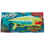 NERF DinoSquad ArmorStrike F5855 - Lancer de dards avec tambour rotatif 8 tirs et 16 fléchettes, design dinosaure Ankylosaurus - Jouet pour enfant +8 ans