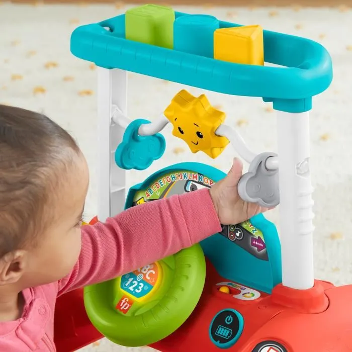 Fisher-Price Trotteur 3-en-1 évolutif avec jeux à 360°, lumières et 100 chansons - Modèle HJP43 - Pour enfants à partir de 6 mois Fisher-Price Trotteur 3-en-1 évolutif avec jeux à 360°, lumières et 100 chansons - Modèle HJP43 - Pour enfants à partir de 6 mois