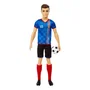 Barbie Ken Footballeur avec maillot bleu et ballon