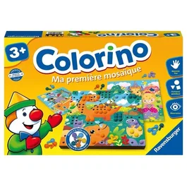 Ravensburger Colorino - Ma première mosaïque Jeu d'apprentissage des couleurs, manipulation, motricité et créativité pour enfants