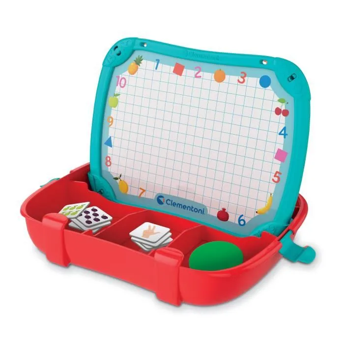 Clementoni - Mallette Magnétique d'Apprentissage Chiffres et Formes - Jeu Éducatif pour Enfants - 52676