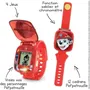 VTech - Montre-Jeu Interactive Pat Patrouille Marcus - Rouge - Montre parlante multifonction avec visage 3D - Pour enfant à partir de 3 ans