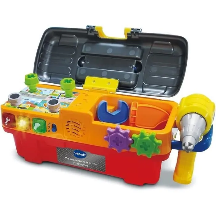 VTech 1,2,3 Imite-Moi - Ma Super Boîte à Outils Interactive - Apprentissage des outils pour enfant - Langue française