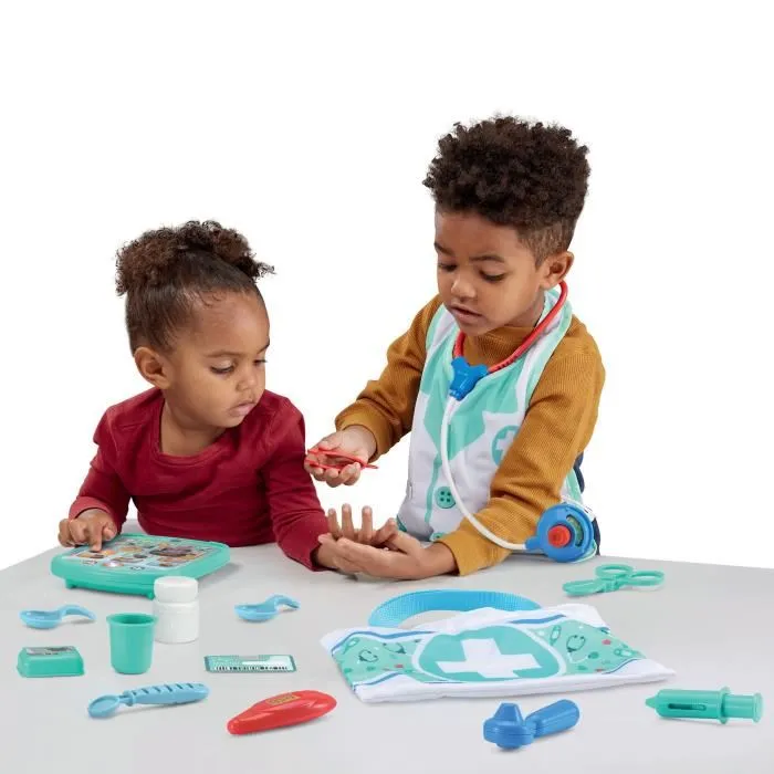 VTech - 1,2,3 Imite-Moi - Kit Apprenti Docteur Électronique - Jouet d'Imitation Enfant avec Tablette Médicale Interactive - Découverte du Corps Humain - En Français