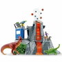 Schleich Expédition au grand Volcan, set de dinosaures avec volcan LED