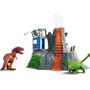 Schleich 42564 Set Figurines Dinosaures avec Volcan LED, Chercheuse et 2 Jouets - Expedition Grand Volcan - Pour Enfants 5 ans et plus