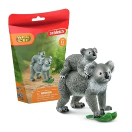 Schleich 42566 WILD LIFE - Figurine Maman et Bébé Koala pour Enfants dès 3 Ans - Dimensions: 13.6 x 5.8 x 19.2 cm