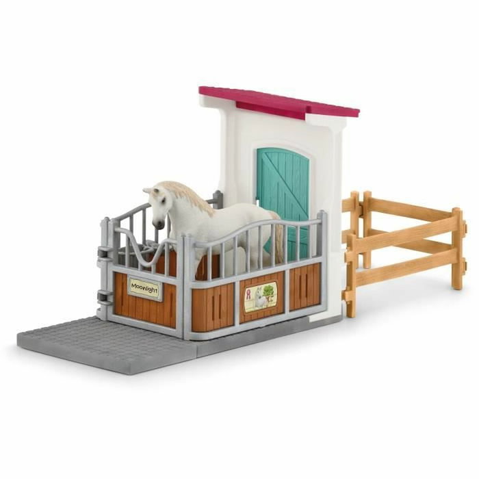 Schleich Horse Club Extension de Box avec Étalon Pur-Sang anglais