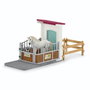 Schleich Horse Club 42569 Box avec étalon Pur-Sang anglais et extension d'écurie