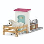 Schleich Horse Club 42569 Box avec étalon Pur-Sang anglais et extension d'écurie