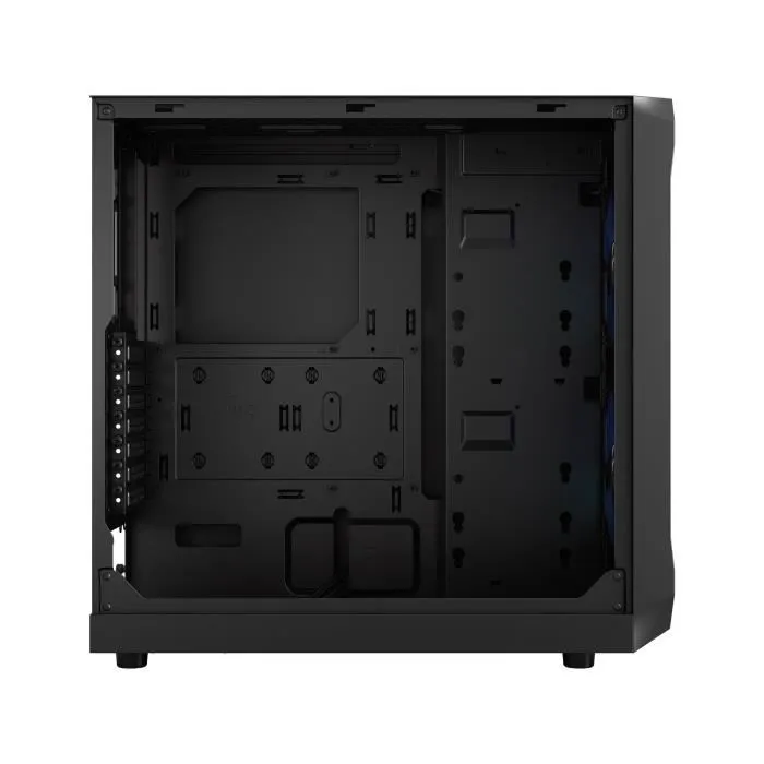 Fractal Design Focus 2 Boîtier PC Tour avec Panneau Latéral en Verre Teinté, Ventilateurs RGB Noir