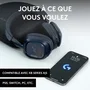 Logitech G A30 Casque Gamer Sans Fil Bluetooth LIGHTSPEED Dolby Atmos pour PS5 PS4 PC MAC Mobile - Bleu Marine