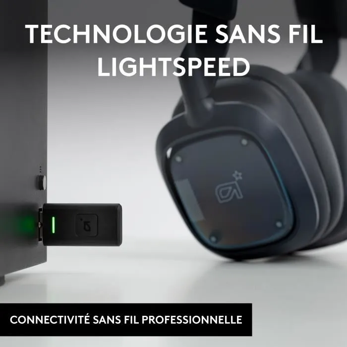 Logitech G A30 Casque Gamer Sans Fil Bluetooth LIGHTSPEED Dolby Atmos pour PS5 PS4 PC MAC Mobile - Bleu Marine