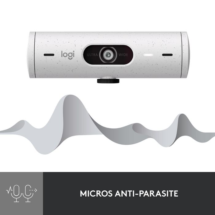 Logitech Brio 500 Webcam Blanc cassé