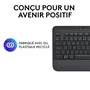 Logitech Signature K650 - Clavier sans fil ergonomique AZERTY avec repose-poignets intégré - Confort, raccourcis, résistant aux éclaboussures - Graphite