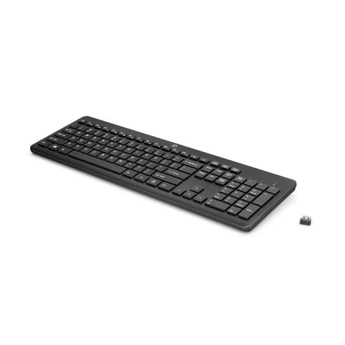 HP 230 - Clavier sans fil AZERTY, interface 2.4 GHz pour connexion stable, pour utilisation quotidienne - Garantie limitée 2 ans