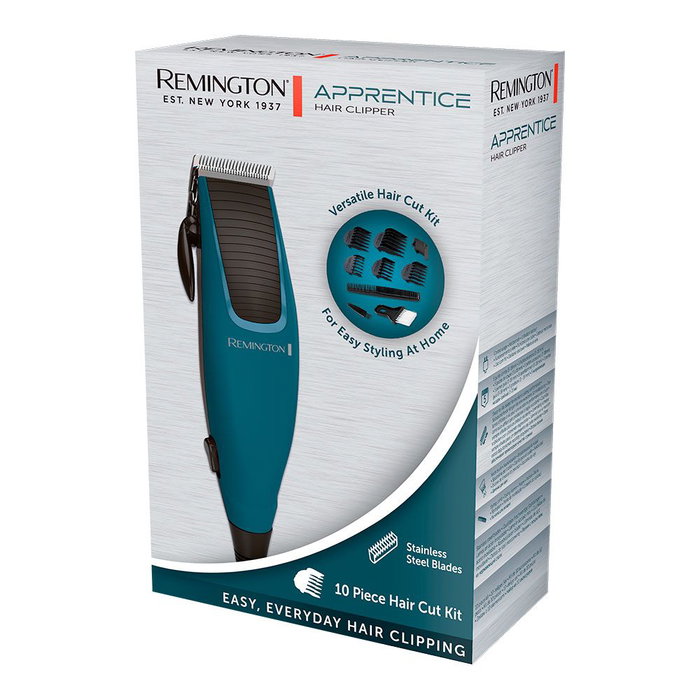Remington Apprentice Tondeuse à cheveux - 10 accessoires - Lames inoxydables Remington Apprentice Tondeuse à cheveux - 10 accessoires - Lames inoxydables