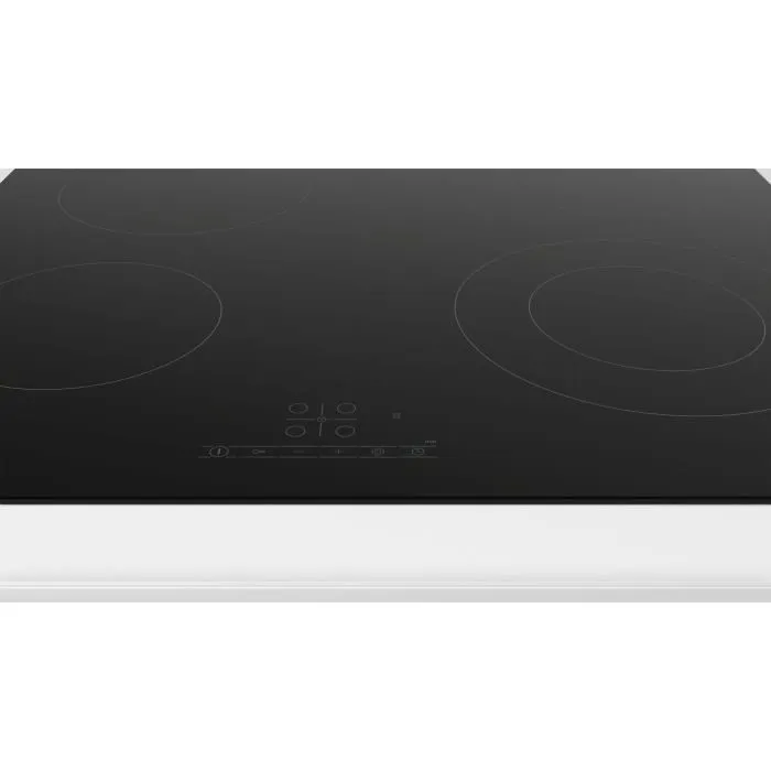 Bosch PKF611BB8E Table de cuisson vitrocéramique 60 cm Noir sans cadre avec zone double extensible et commandes tactiles TouchSelect 17 niveaux