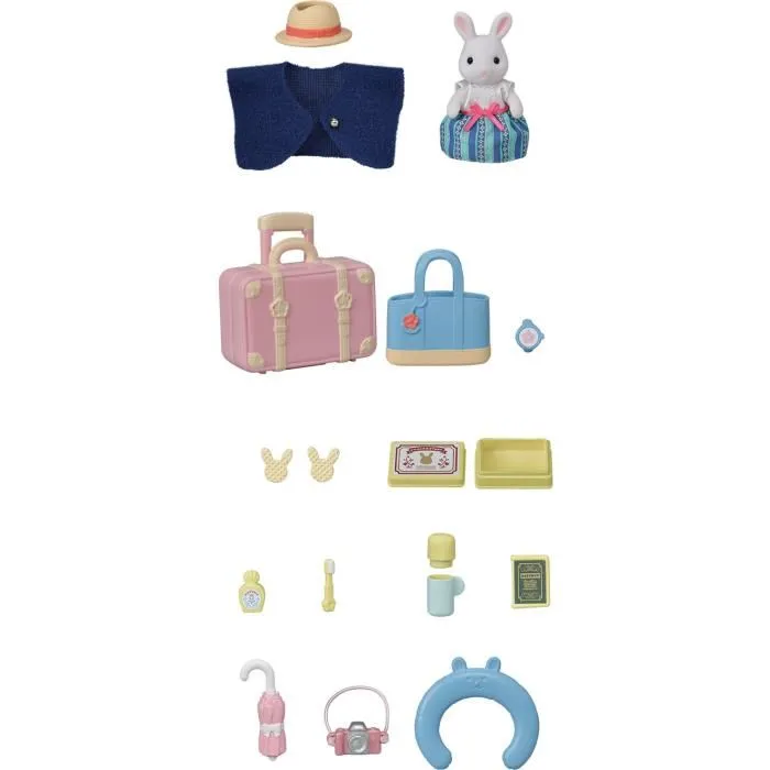 Sylvanian Families La maman lapin neige et sa valise de weekend