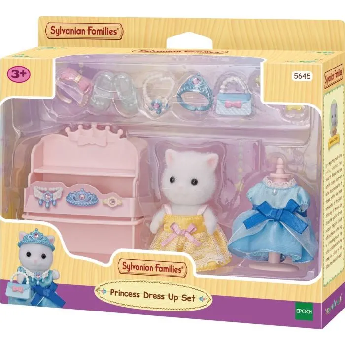 Sylvanian Families - Figurine Fille Chat Persan Princesse avec 11 Accessoires - SYLVANIAN FAMILIES - 5645 - Jeu d'Imagination Enfant 3 ans et plus
