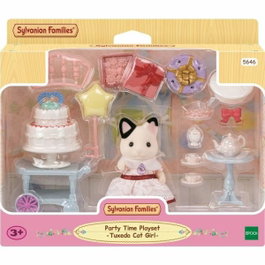 Sylvanian Families La fille Chat bicolore et son goûter d'anniversaire (5646)