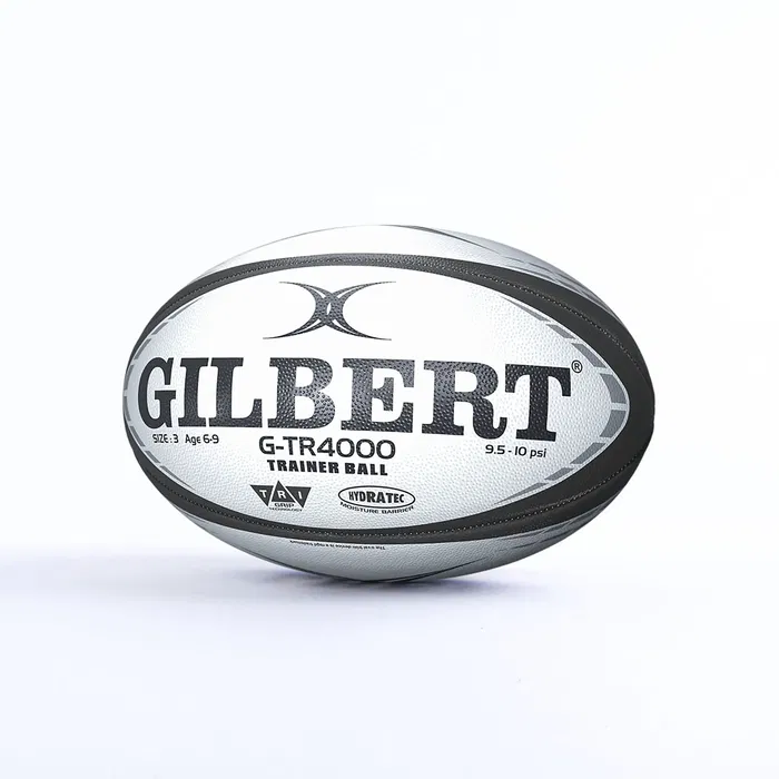 Gilbert Ballon de rugby d'entraînement GTR4000 Taille 3 - Noir