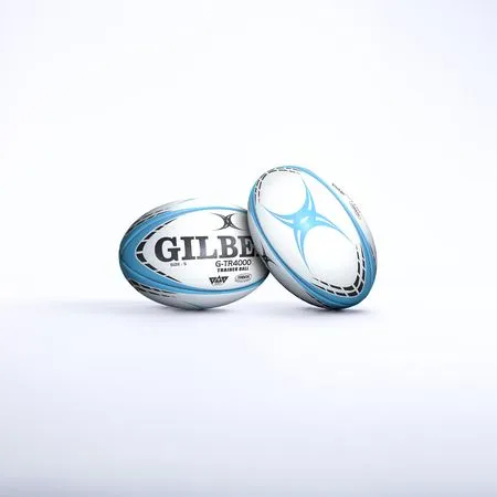 Gilbert GTR4000 Ballon de rugby d'entraînement Taille 5, couleur Ciel - Prise en main excellente et durabilité optimale