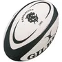 Gilbert Ballon de rugby REPLICA Barbarians - Taille 5 - Adulte - Blanc et Noir