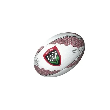 Gilbert Ballon de rugby Toulon Taille 5 pour supporter - Lot de 5 ballons, idéal entraînement et collection Gilbert Ballon de rugby Toulon Taille 5 pour supporter - Lot de 5 ballons, idéal entraînement et collection