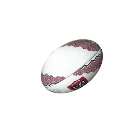 Gilbert Ballon de rugby Toulon Taille 5 pour supporter - Lot de 5 ballons, idéal entraînement et collection Gilbert Ballon de rugby Toulon Taille 5 pour supporter - Lot de 5 ballons, idéal entraînement et collection