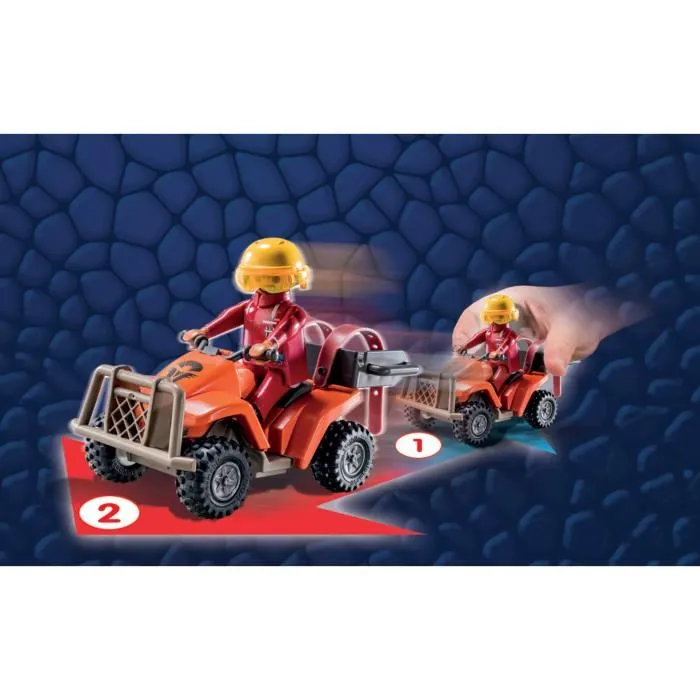 Playmobil 71085 Dragons Les Neuf Royaumes - Set de 28 pièces avec Quad & Phil, 1 personnage, 1 drone et 2 dragons - Jouet éducatif pour enfant dès 4 ans
