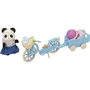 Sylvanian Families 5652 - La Fille Panda avec Vélo et Remorque, Accessoires et Patins à Roulettes - Jouet Extérieur Enfant dès 3 Ans