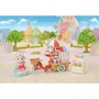 Sylvanian Families - Figurine miniature La maman mouton et son stand de popcorn avec tricycle et poignée rotative - Set de jeu