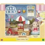 Sylvanian Families - Figurine miniature La maman mouton et son stand de popcorn avec tricycle et poignée rotative - Set de jeu
