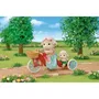 Sylvanian Families - Figurine miniature La maman mouton et son stand de popcorn avec tricycle et poignée rotative - Set de jeu