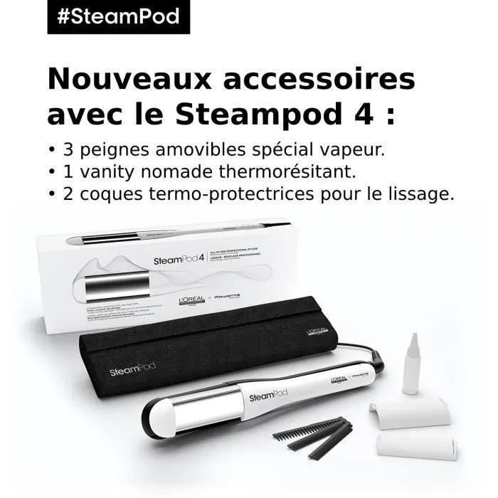 L'Oréal Professionnel Steampod 4 - Lisseur et Boucleur à Vapeur Professionnel pour Tous Types de Cheveux